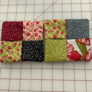 4-patch, reversible coaster set of 2.